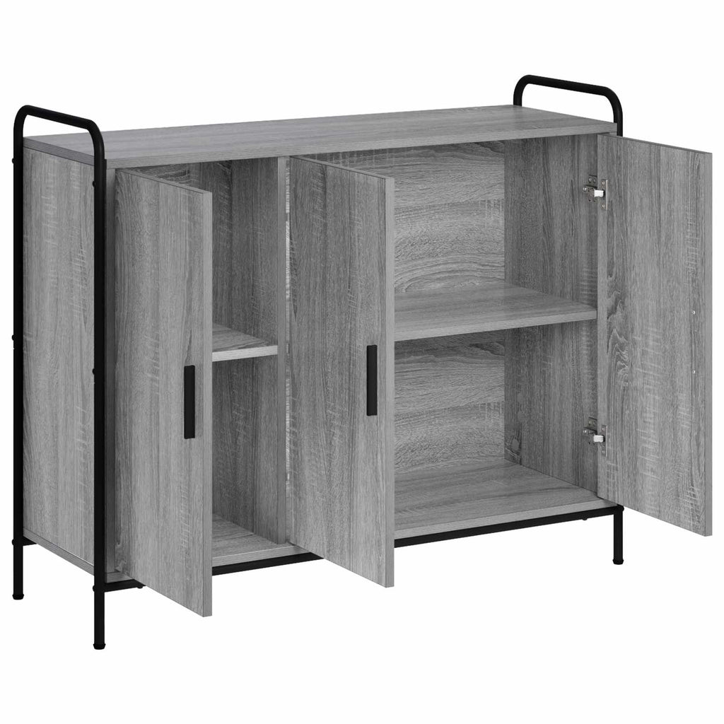 vidaXL Bufet Szary Sonoma 97 x 33 x 81 cm Drewno inżynieryjne
