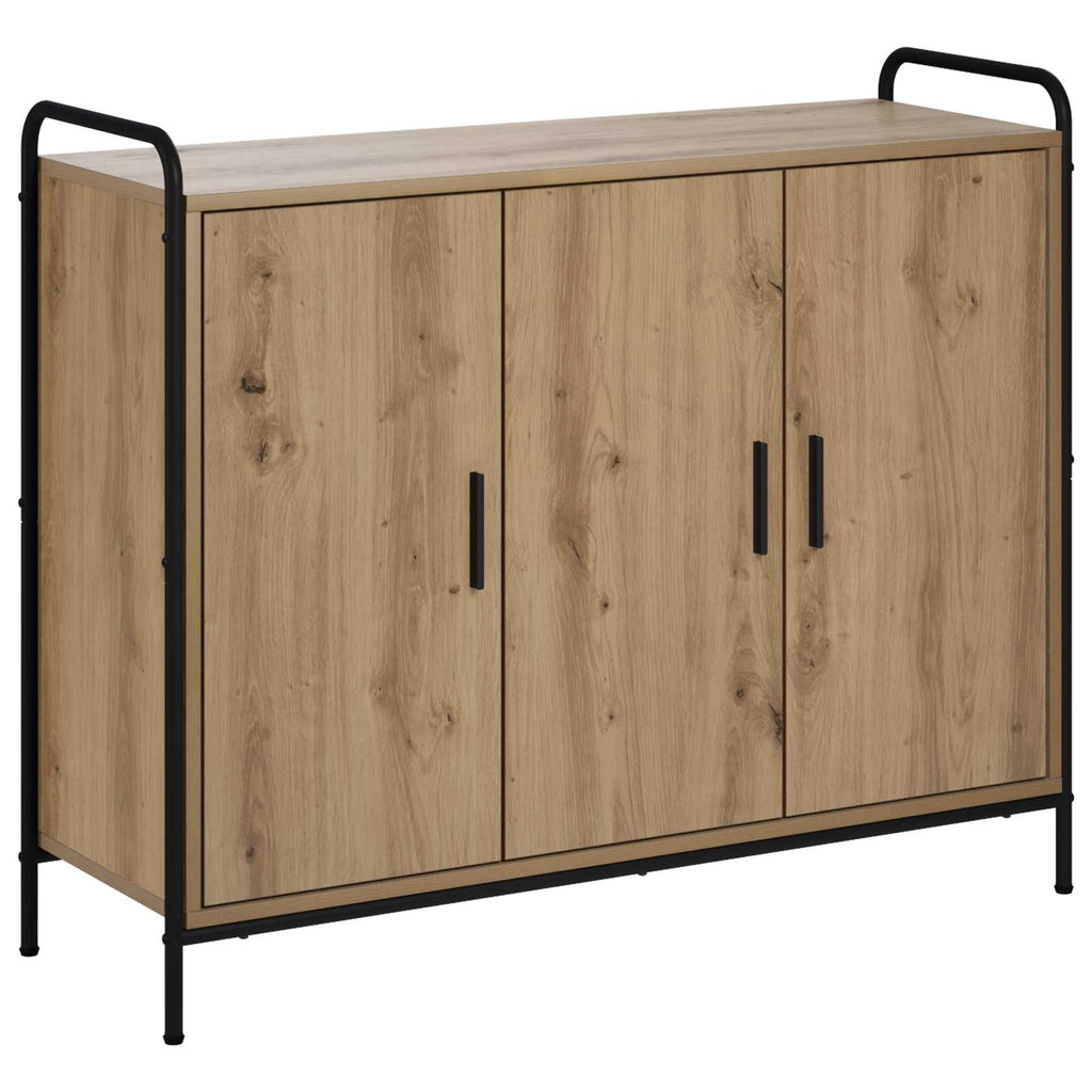vidaXL Bufet Dąb artisan 97 x 33 x 81 cm Drewno inżynieryjne