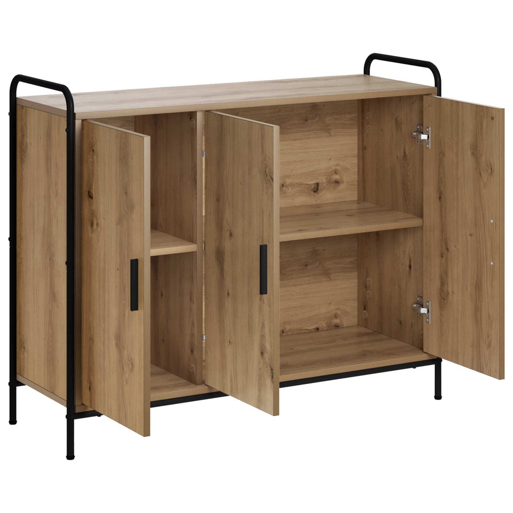 vidaXL Bufet Dąb artisan 97 x 33 x 81 cm Drewno inżynieryjne