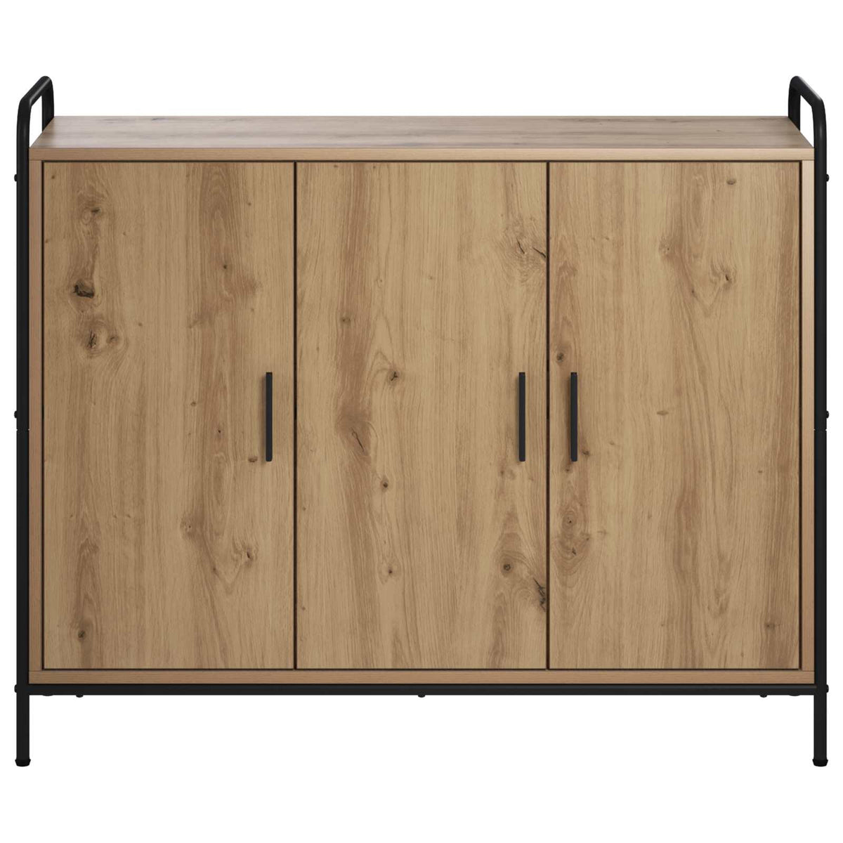 vidaXL Bufet Dąb artisan 97 x 33 x 81 cm Drewno inżynieryjne