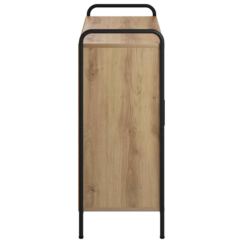 vidaXL Bufet Dąb artisan 97 x 33 x 81 cm Drewno inżynieryjne