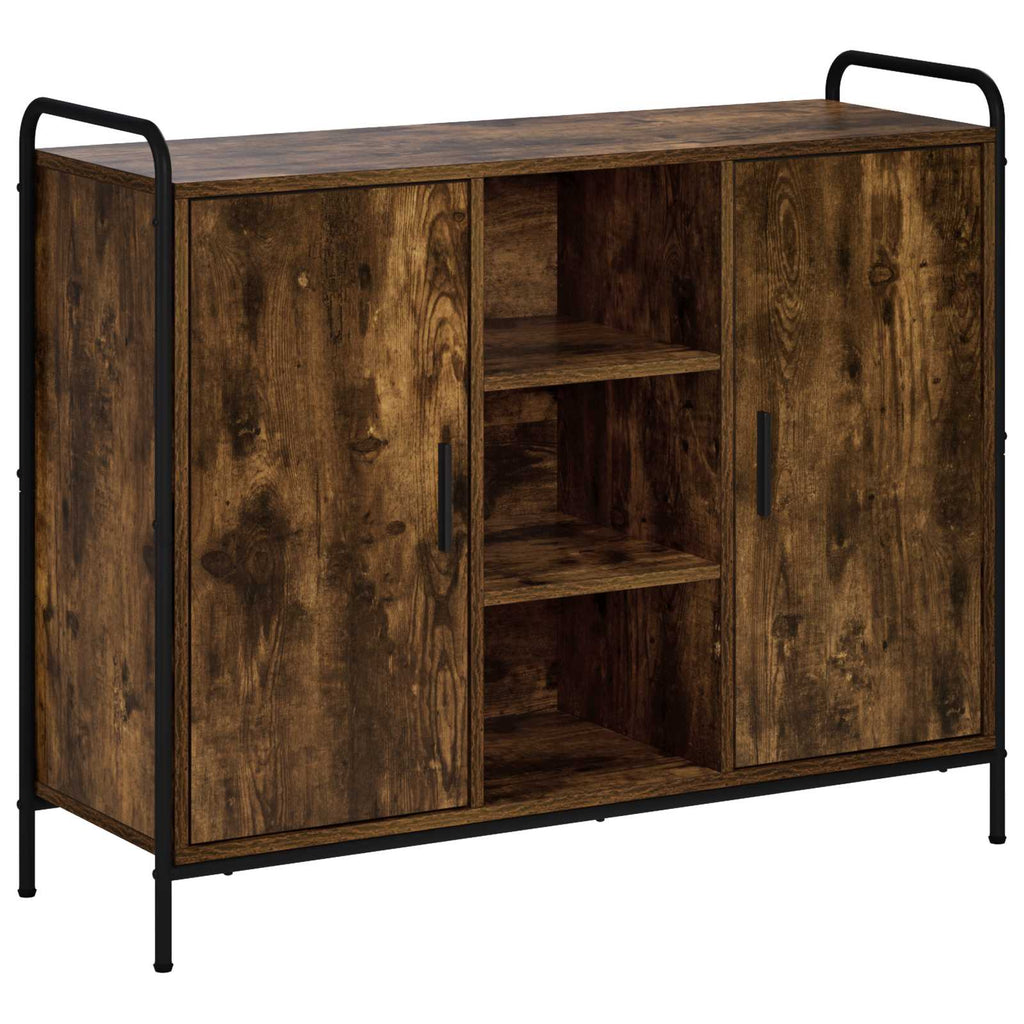 vidaXL Bufet Dąb wędzony 97 x 33 x 81 cm Drewno inżynieryjne