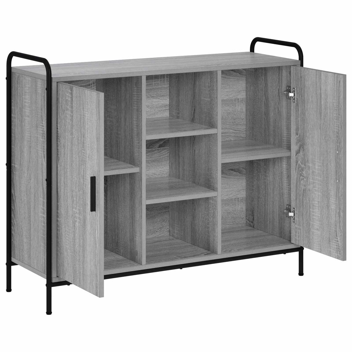 vidaXL Bufet Szary Sonoma 97 x 33 x 81 cm Drewno inżynieryjne