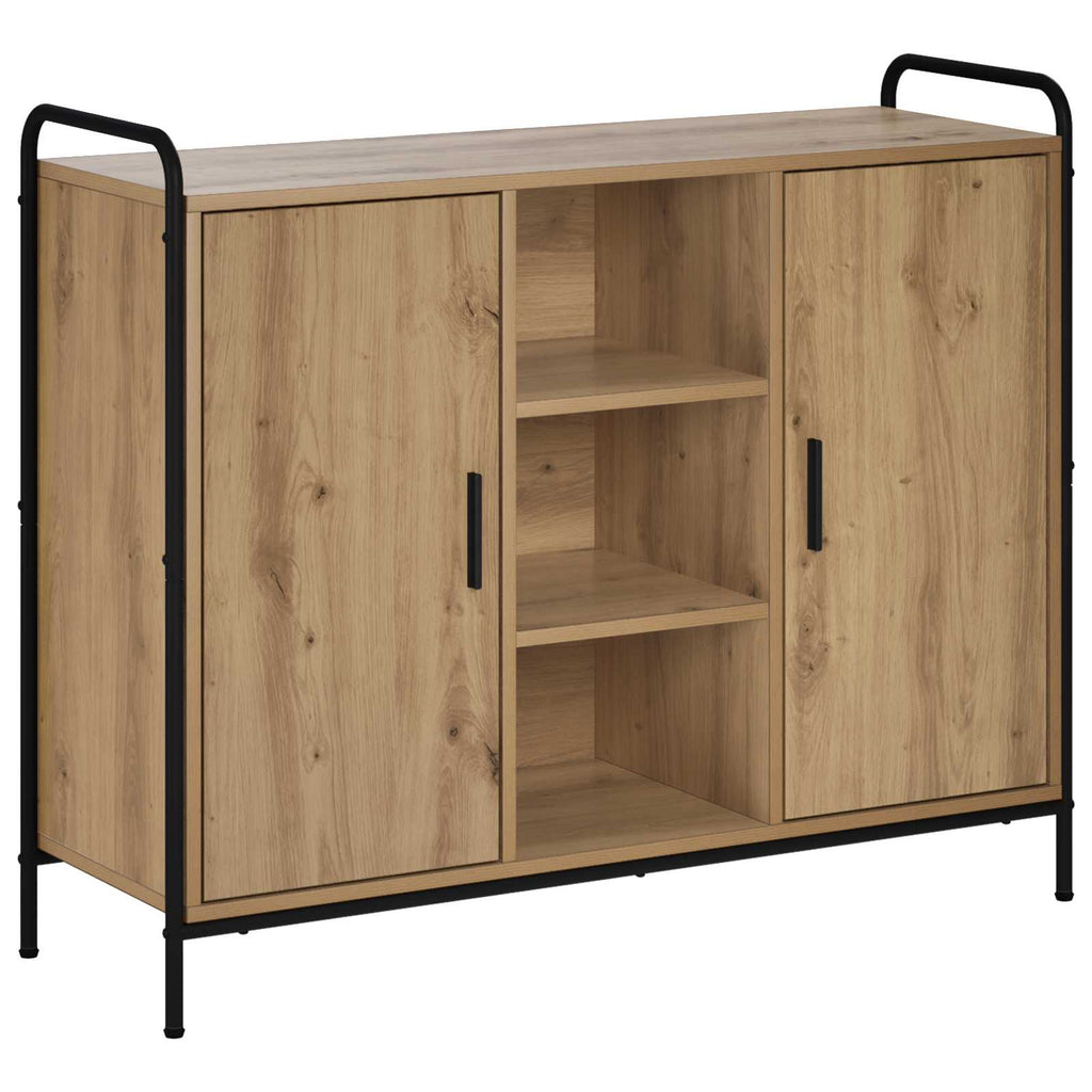 vidaXL Bufet Dąb artisan 97 x 33 x 81 cm Drewno inżynieryjne