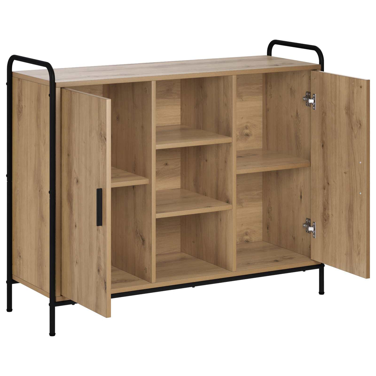vidaXL Bufet Dąb artisan 97 x 33 x 81 cm Drewno inżynieryjne