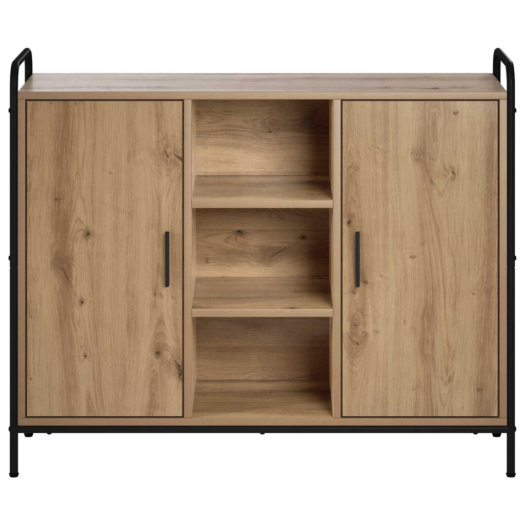 vidaXL Bufet Dąb artisan 97 x 33 x 81 cm Drewno inżynieryjne