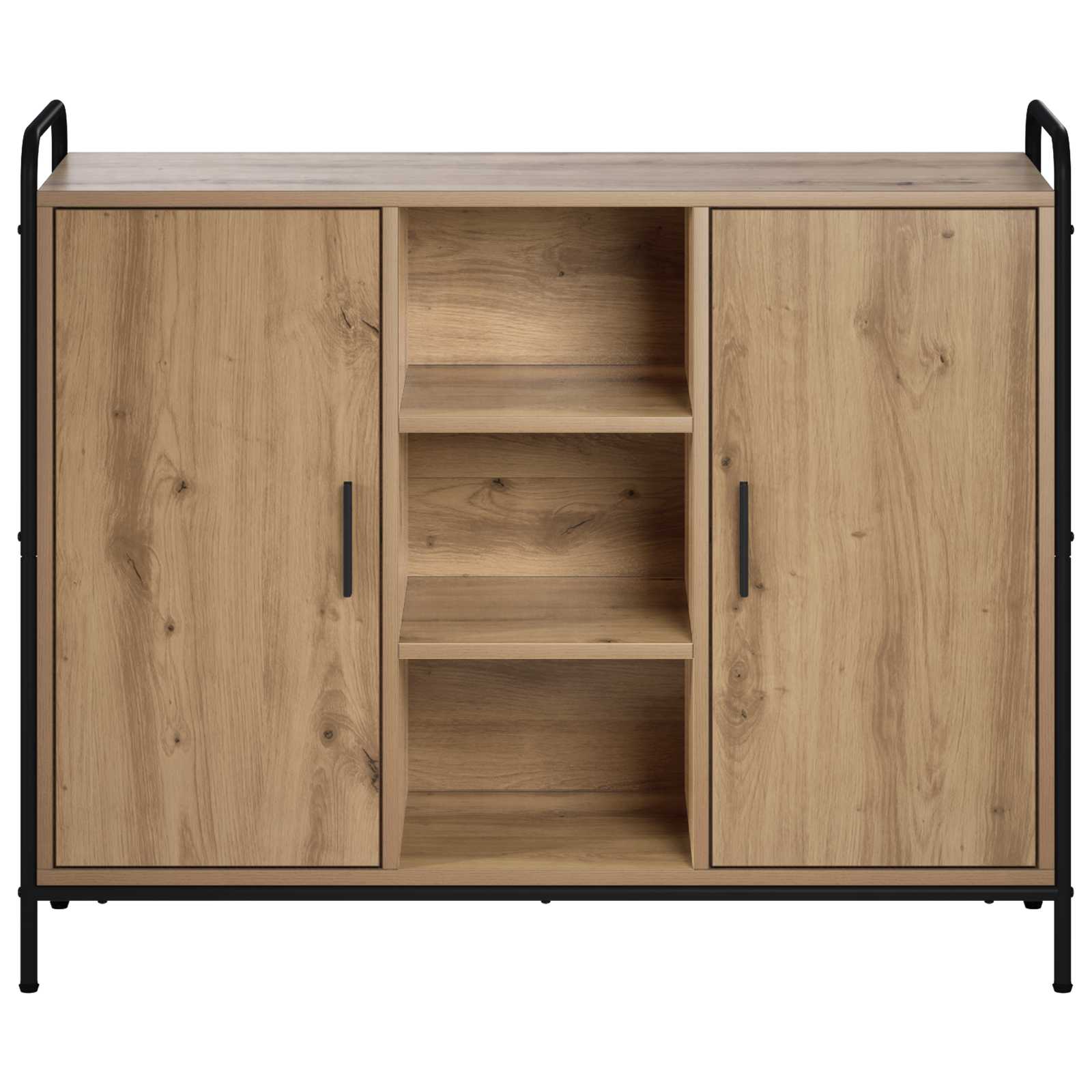 vidaXL Bufet Dąb artisan 97 x 33 x 81 cm Drewno inżynieryjne
