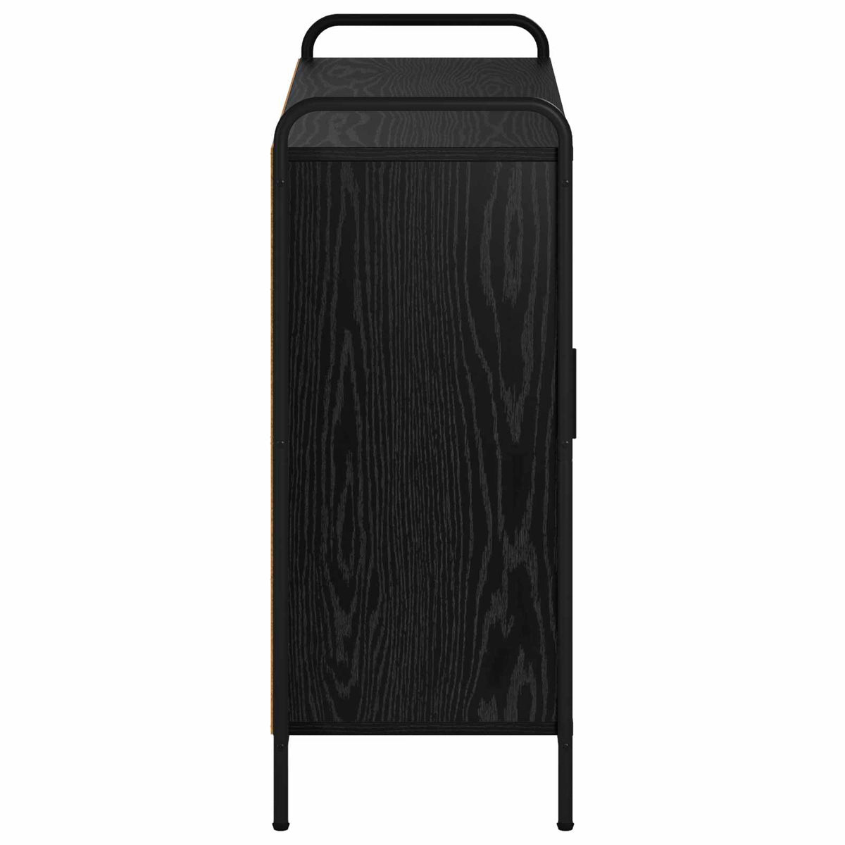 vidaXL Bufet Czarny dąb 97 x 33 x 81 cm Drewno inżynieryjne