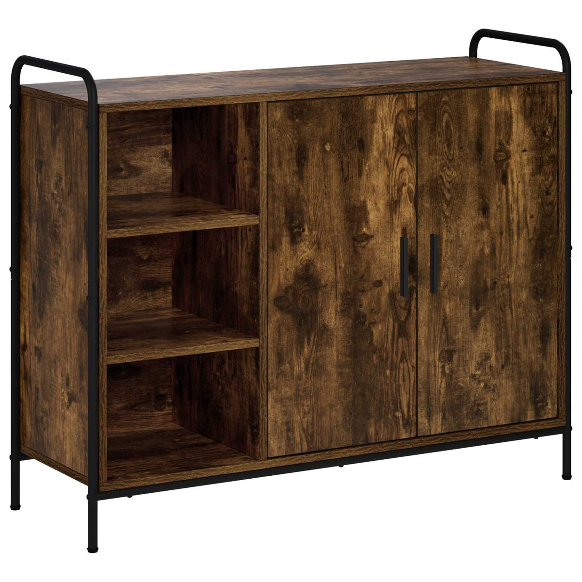 vidaXL Bufet Dąb wędzony 97 x 33 x 81 cm Drewno inżynieryjne