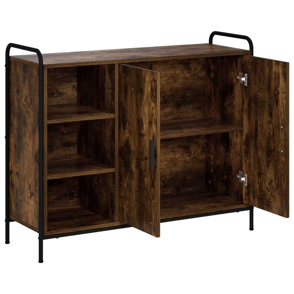 vidaXL Bufet Dąb wędzony 97 x 33 x 81 cm Drewno inżynieryjne