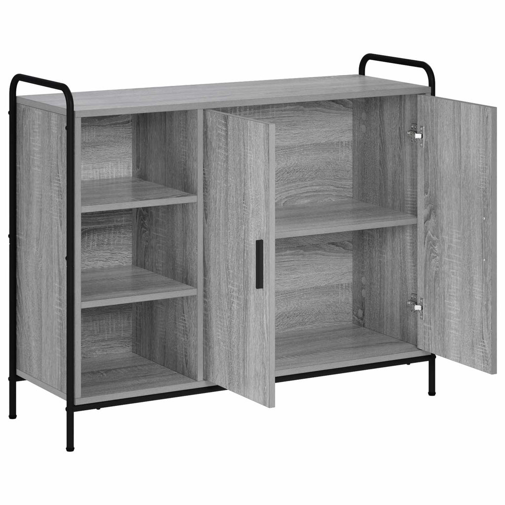 vidaXL Bufet Szary Sonoma 97 x 33 x 81 cm Drewno inżynieryjne