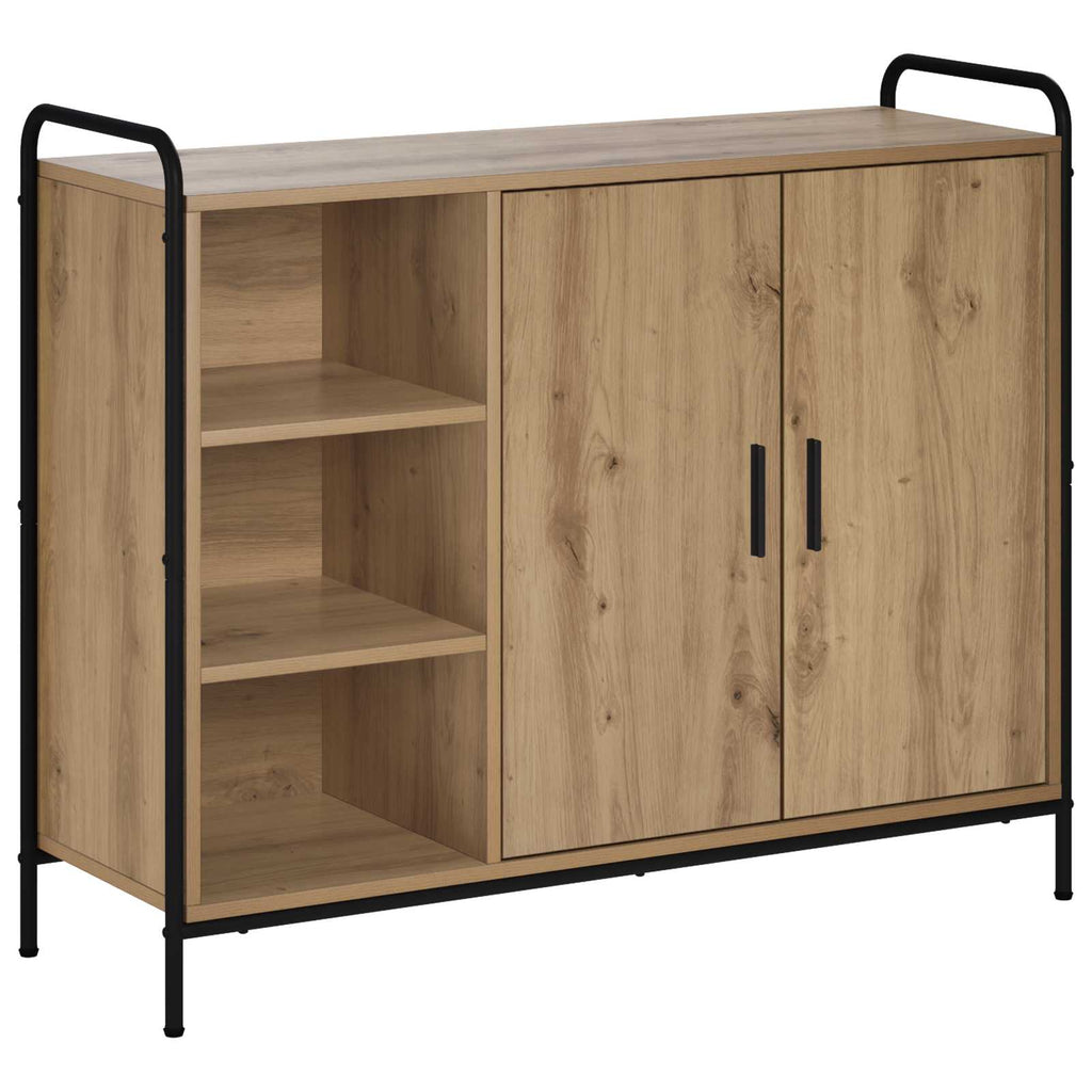 vidaXL Bufet Dąb artisan 97 x 33 x 81 cm Drewno inżynieryjne