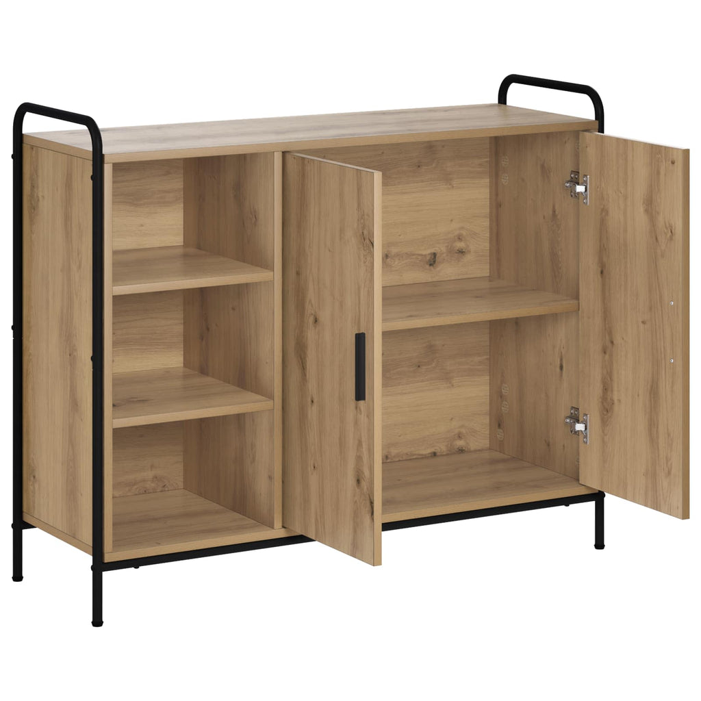 vidaXL Bufet Dąb artisan 97 x 33 x 81 cm Drewno inżynieryjne