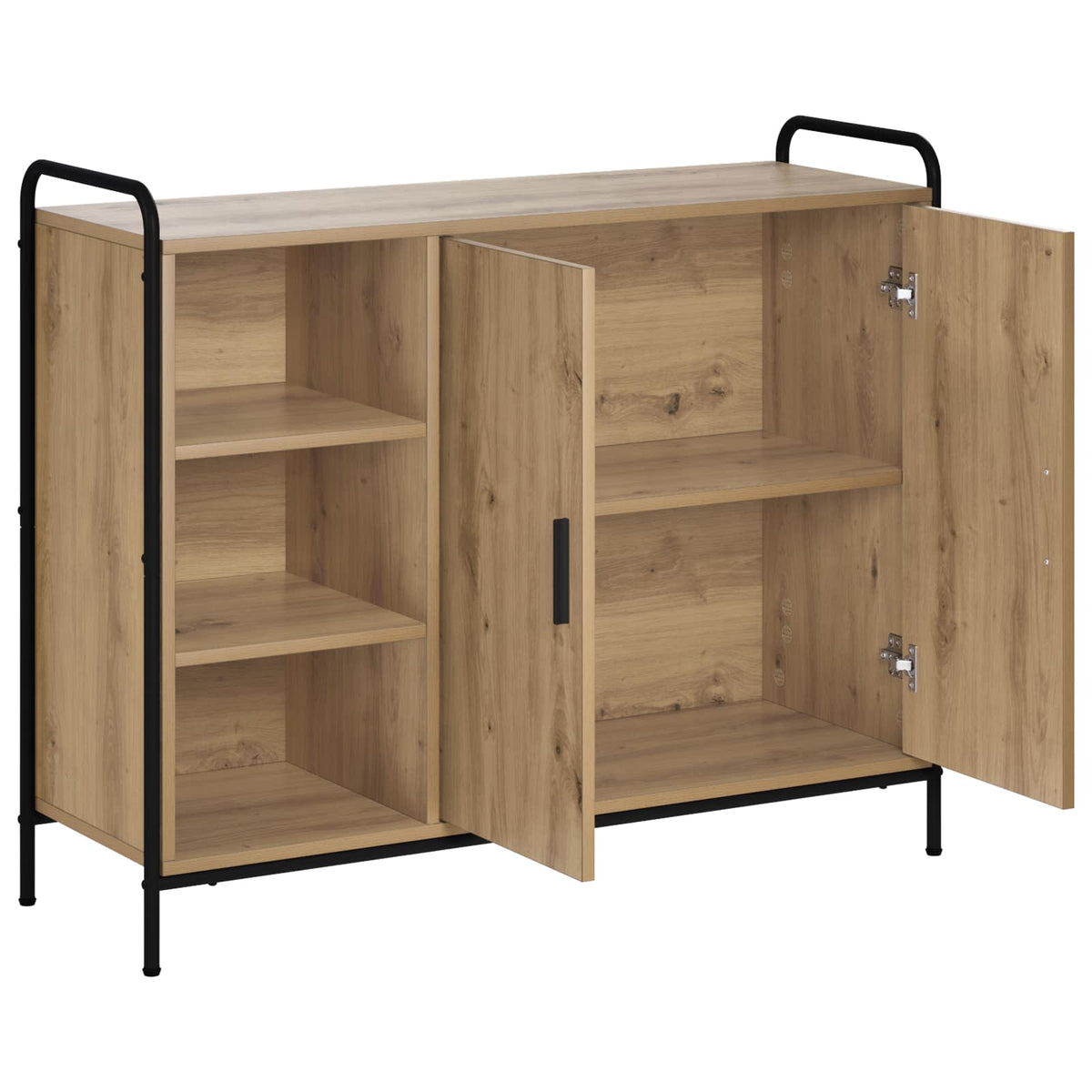 vidaXL Bufet Dąb artisan 97 x 33 x 81 cm Drewno inżynieryjne