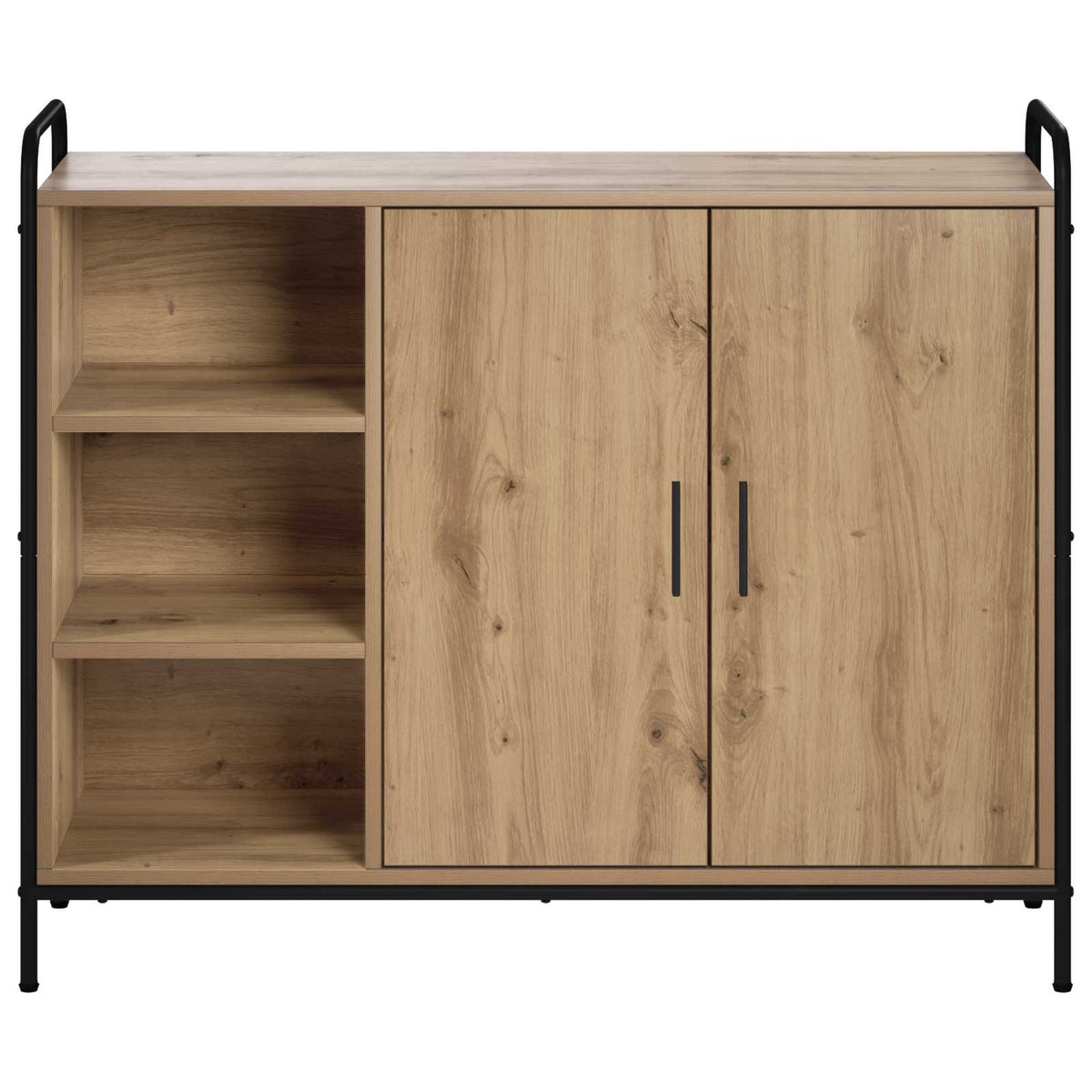 vidaXL Bufet Dąb artisan 97 x 33 x 81 cm Drewno inżynieryjne
