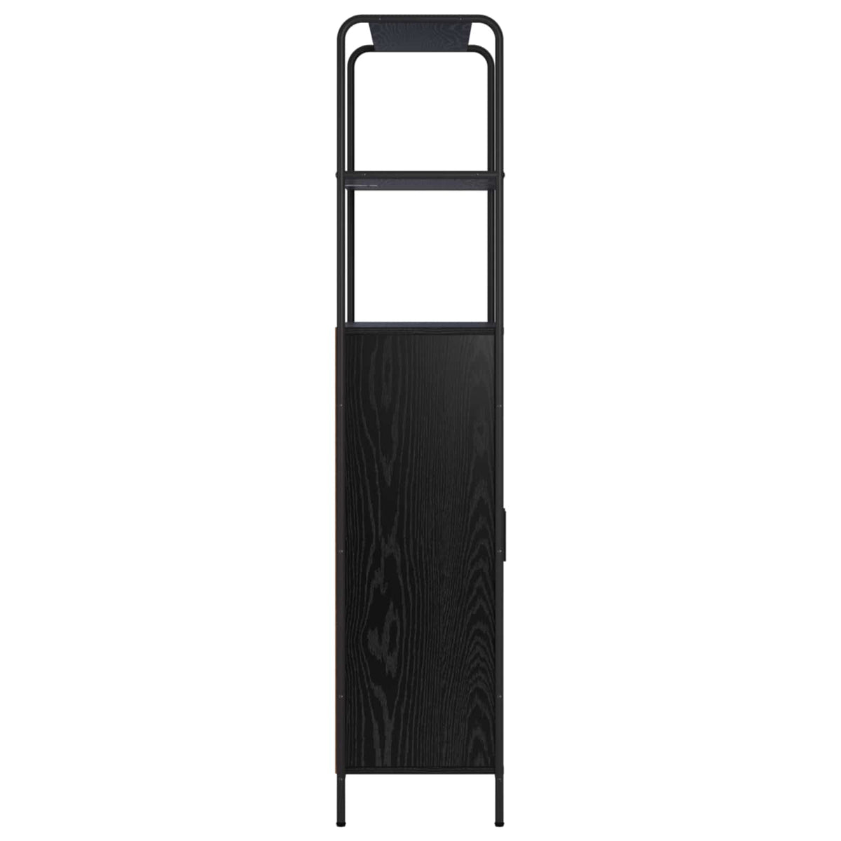 vidaXL Highboard Czarny dąb 40 x 33 x 161 cm Drewno inżynieryjne
