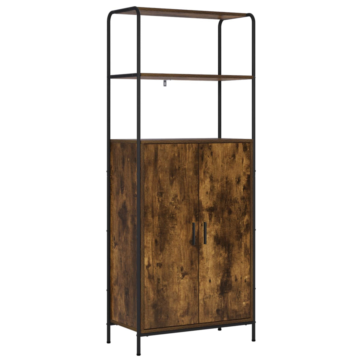 vidaXL Highboard Dąb wędzony 40 x 33 x 161 cm Drewno inżynieryjne