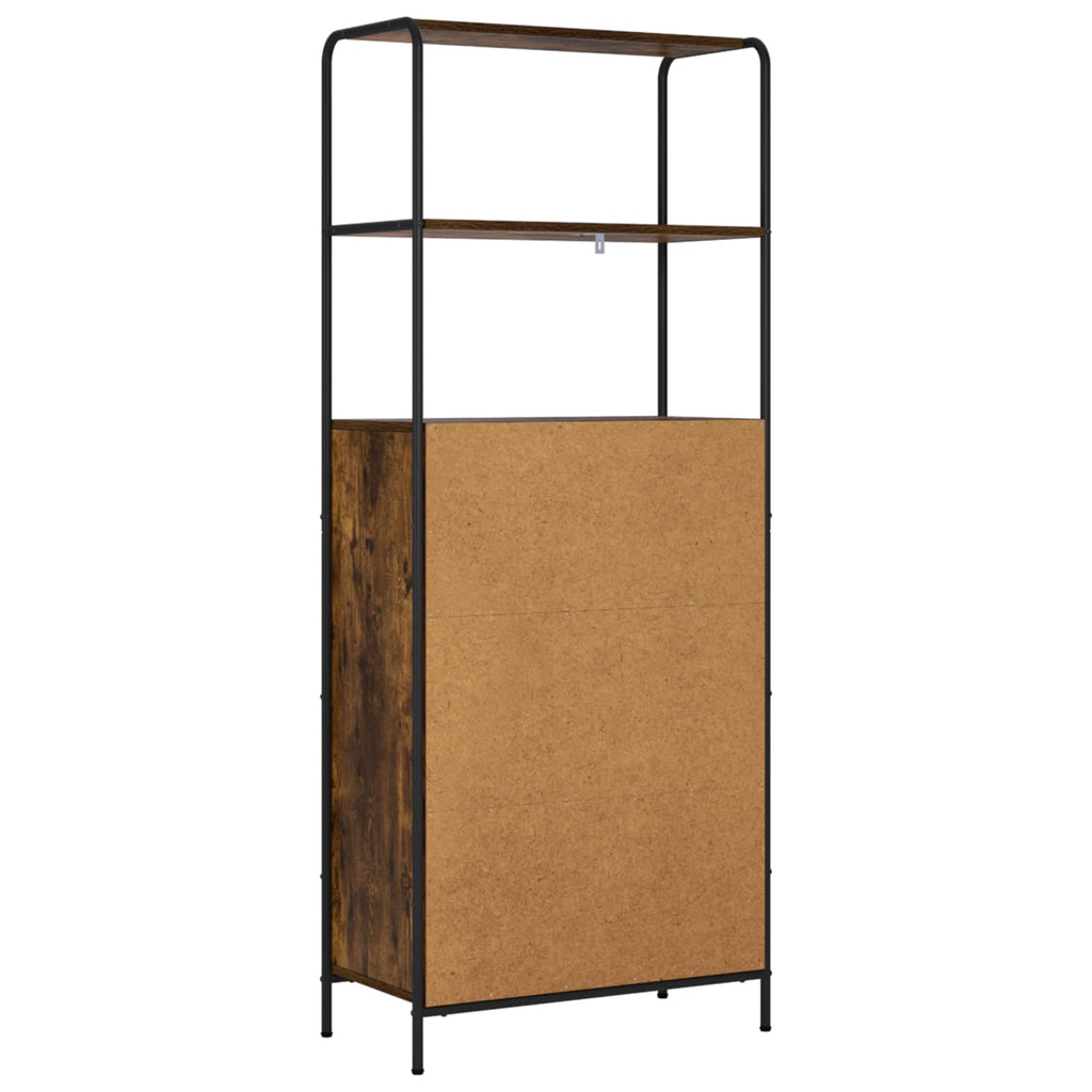vidaXL Highboard Dąb wędzony 40 x 33 x 161 cm Drewno inżynieryjne