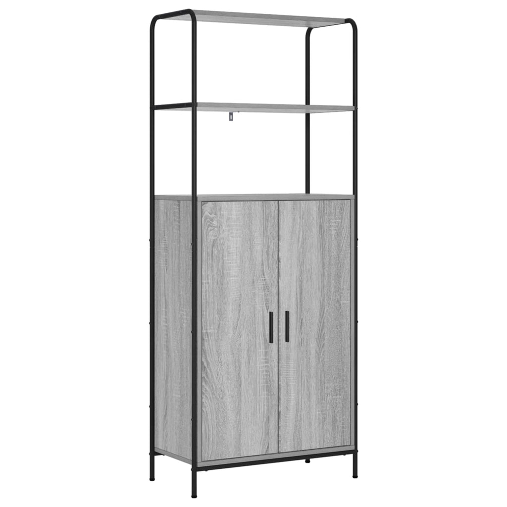 vidaXL Highboard Szary Sonoma 40 x 33 x 161 cm Drewno inżynieryjne
