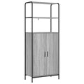 vidaXL Highboard Szary Sonoma 40 x 33 x 161 cm Drewno inżynieryjne