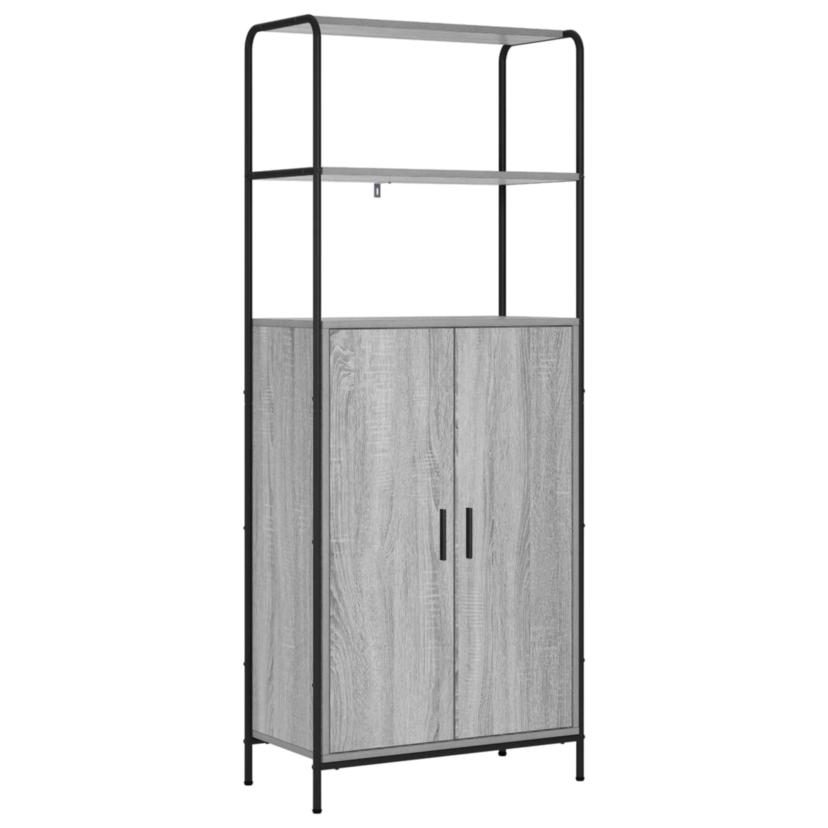 vidaXL Highboard Szary Sonoma 40 x 33 x 161 cm Drewno inżynieryjne