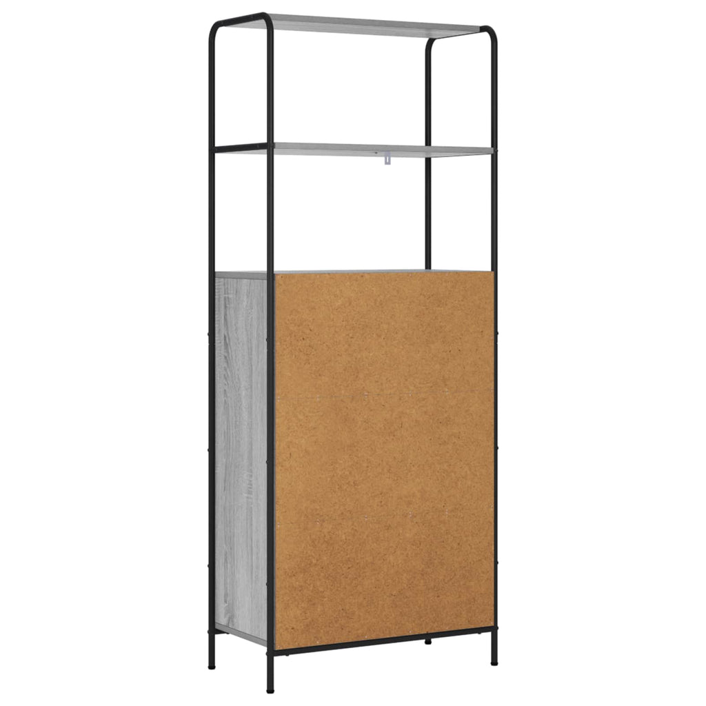 vidaXL Highboard Szary Sonoma 40 x 33 x 161 cm Drewno inżynieryjne
