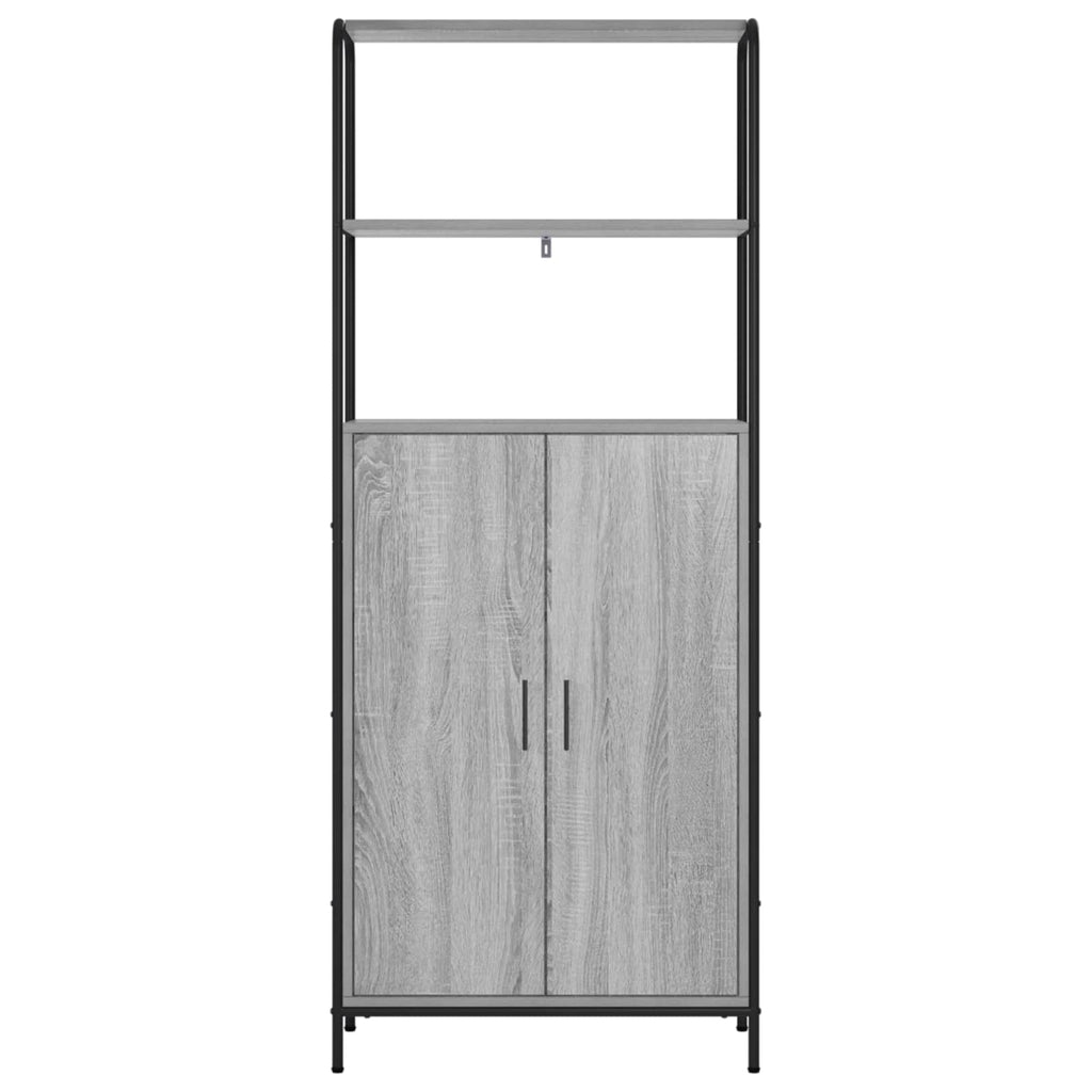 vidaXL Highboard Szary Sonoma 40 x 33 x 161 cm Drewno inżynieryjne