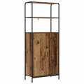 vidaXL Highboard Stare drewno 40 x 33 x 161 cm Drewno inżynieryjne