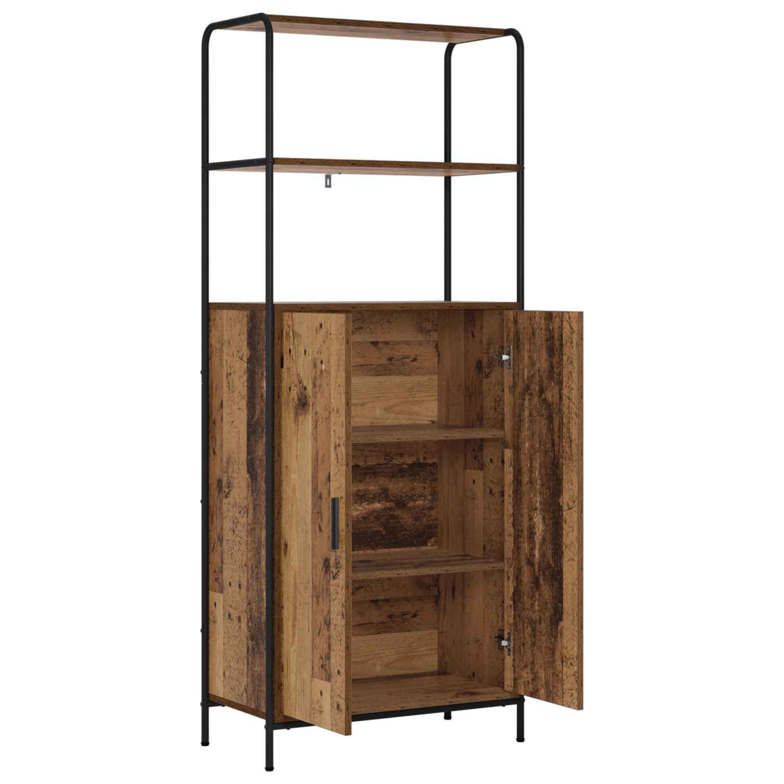 vidaXL Highboard Stare drewno 40 x 33 x 161 cm Drewno inżynieryjne