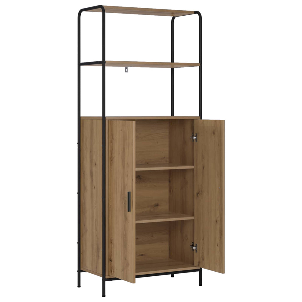 vidaXL Highboard Dąb artisan 40 x 33 x 161 cm Drewno inżynieryjne