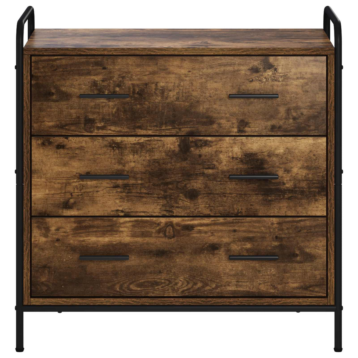 vidaXL Szafka z Szufladami Dąb wędzony 70 x 39,5 x 71 cm