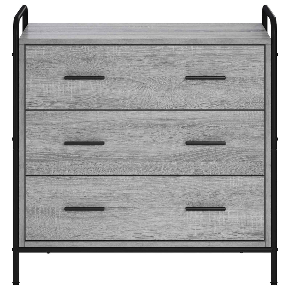 vidaXL Szafka z Szufladami Szary Sonoma 70 x 39,5 x 71 cm