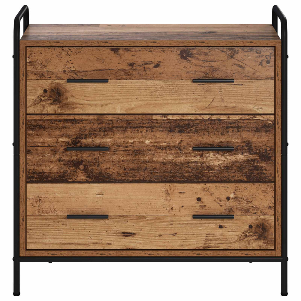 vidaXL Szafka z Szufladami Stare drewno 70 x 39,5 x 71 cm