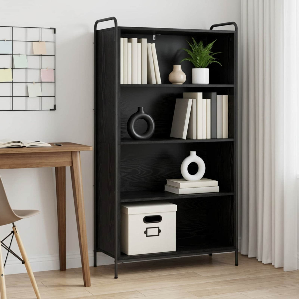 vidaXL Szafka na książki 55,5 x 33 x 174 cm Drewno inżynieryjne