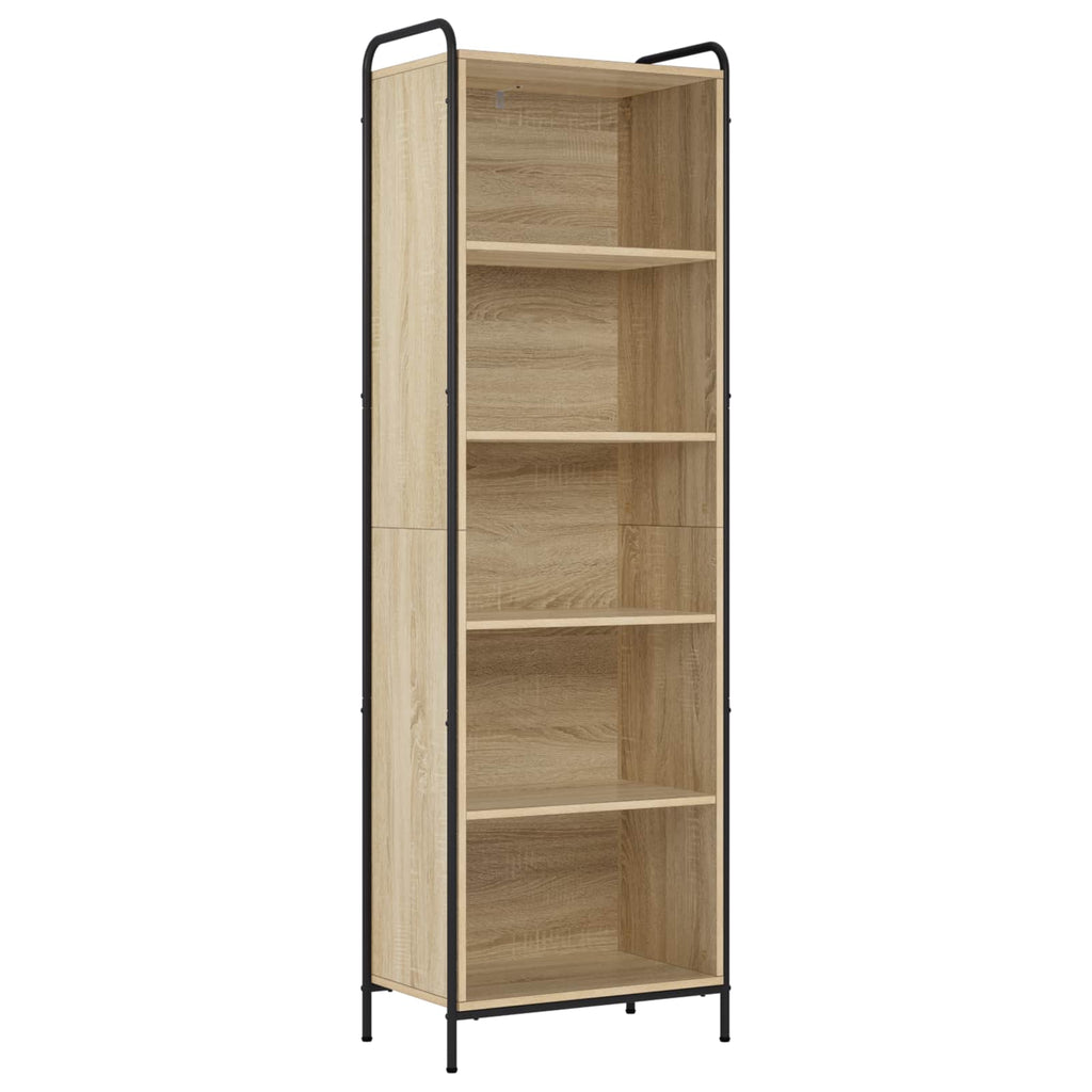 vidaXL Szafka na książki 55,5 x 33 x 174 cm Drewno inżynieryjne