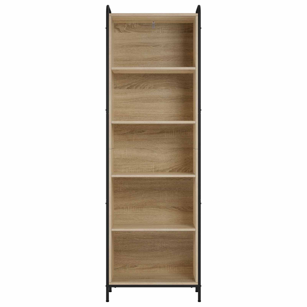 vidaXL Szafka na książki 55,5 x 33 x 174 cm Drewno inżynieryjne