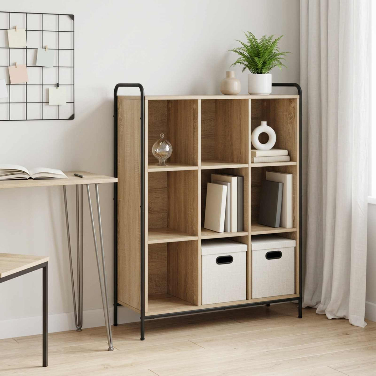 vidaXL Szafka na książki 57 x 33 x 111 cm Drewno inżynieryjne