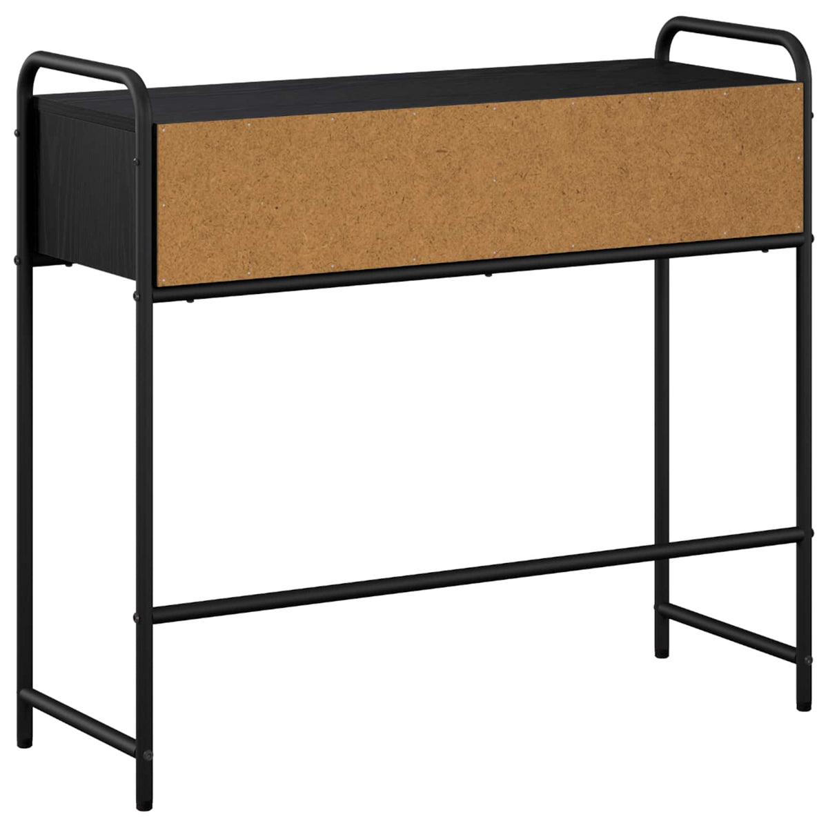 vidaXL Konsola Czarny dąb 90 x 33 x 80,5 cm Drewno inżynieryjne