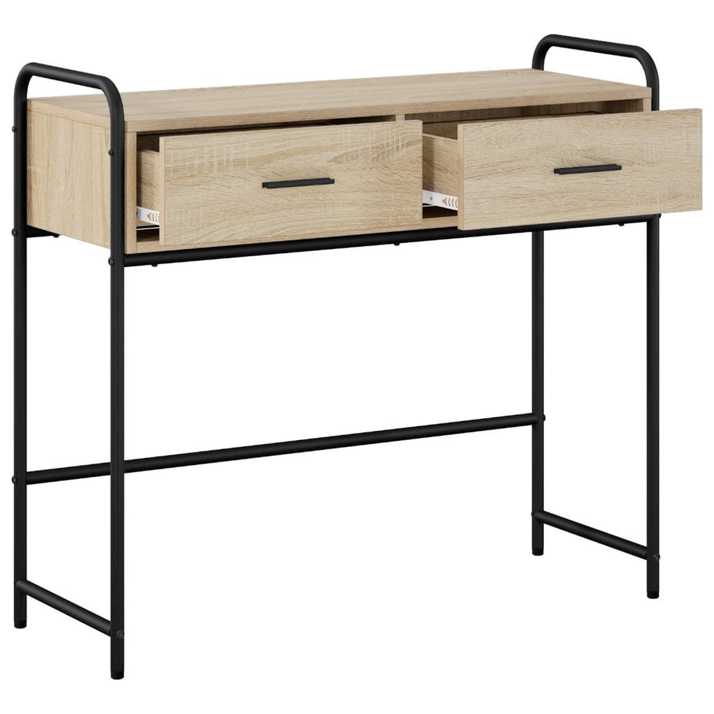 vidaXL Konsola dąb Sonoma 90 x 33 x 80,5 cm Drewno inżynieryjne