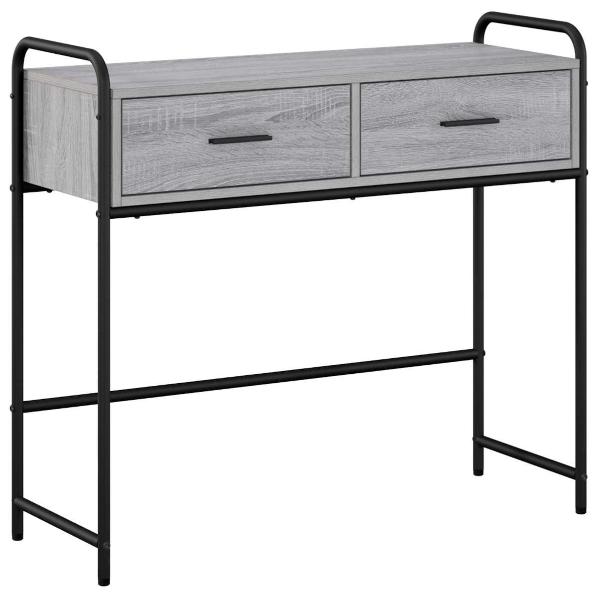 vidaXL Konsola Szary Sonoma 90 x 33 x 80,5 cm Drewno inżynieryjne
