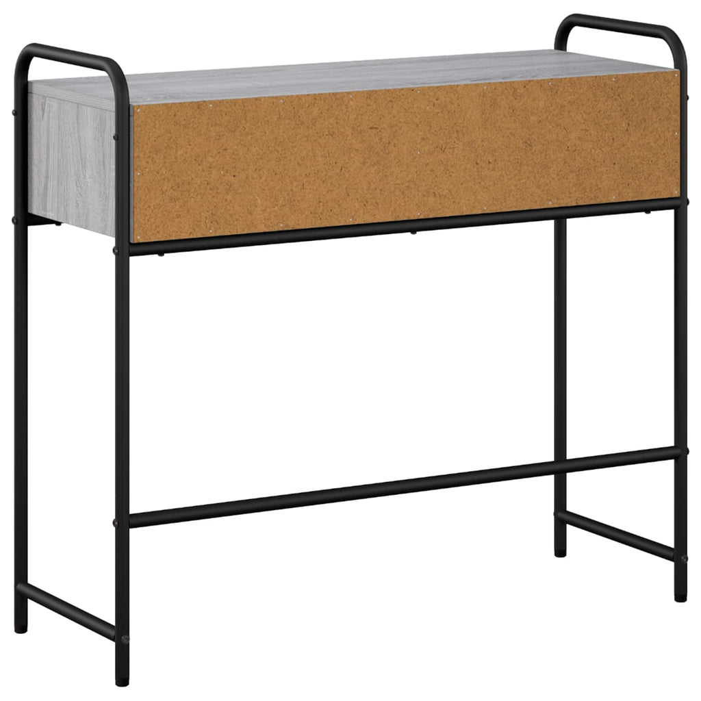 vidaXL Konsola Szary Sonoma 90 x 33 x 80,5 cm Drewno inżynieryjne
