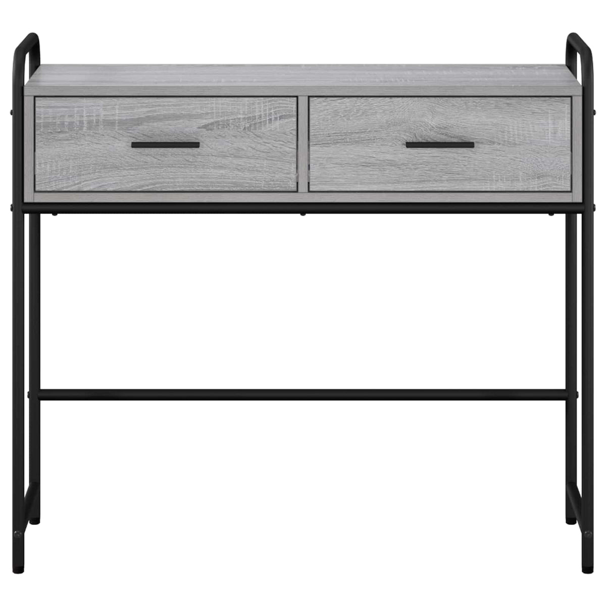 vidaXL Konsola Szary Sonoma 90 x 33 x 80,5 cm Drewno inżynieryjne