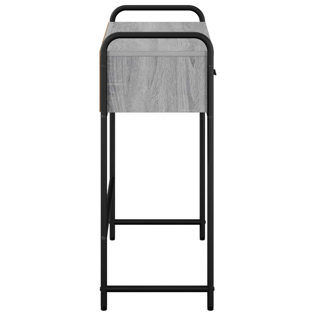 vidaXL Konsola Szary Sonoma 90 x 33 x 80,5 cm Drewno inżynieryjne