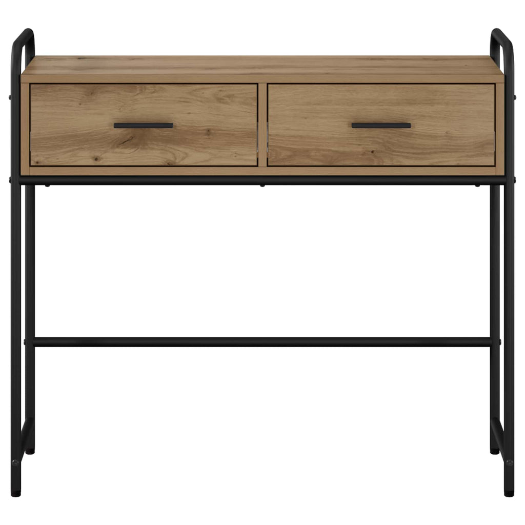 vidaXL Konsola Dąb artisan 90 x 33 x 80,5 cm Drewno inżynieryjne
