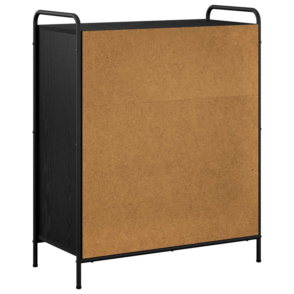 vidaXL Szafka na buty 76 x 36,5 x 93 cm Drewno inżynieryjne Czarny dąb