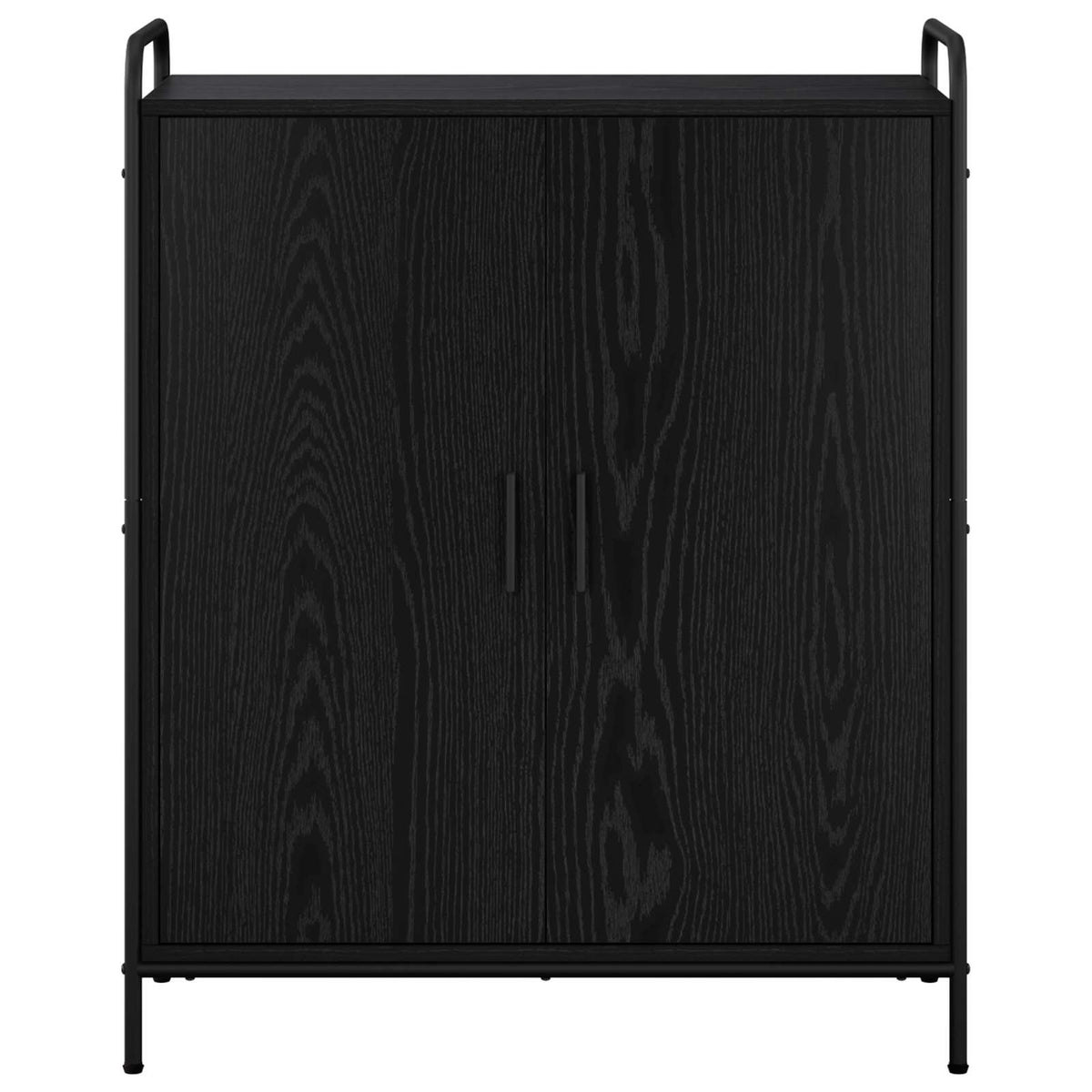 vidaXL Szafka na buty 76 x 36,5 x 93 cm Drewno inżynieryjne Czarny dąb
