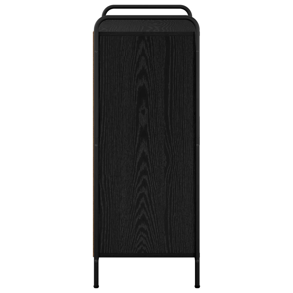 vidaXL Szafka na buty 76 x 36,5 x 93 cm Drewno inżynieryjne Czarny dąb