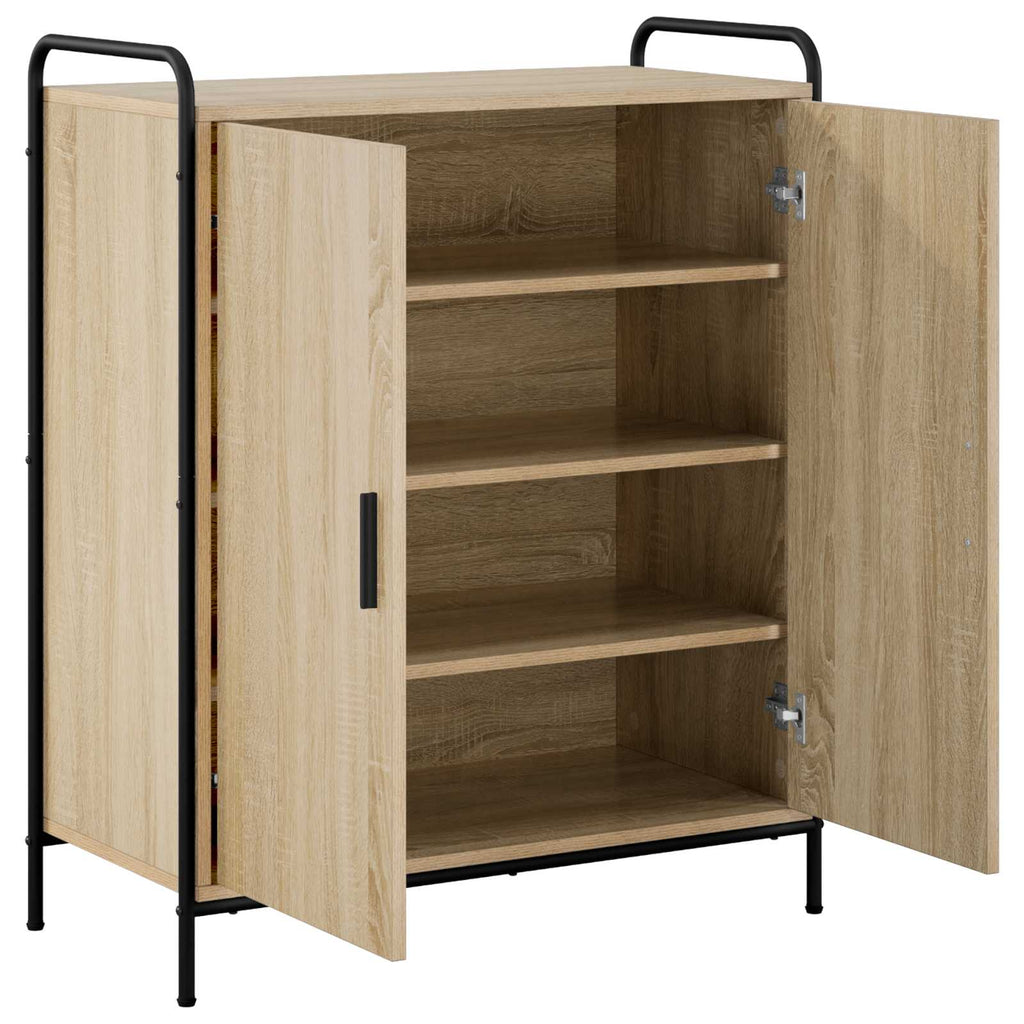 vidaXL Szafka na buty 76 x 36,5 x 93 cm Drewno inżynieryjne dąb Sonoma