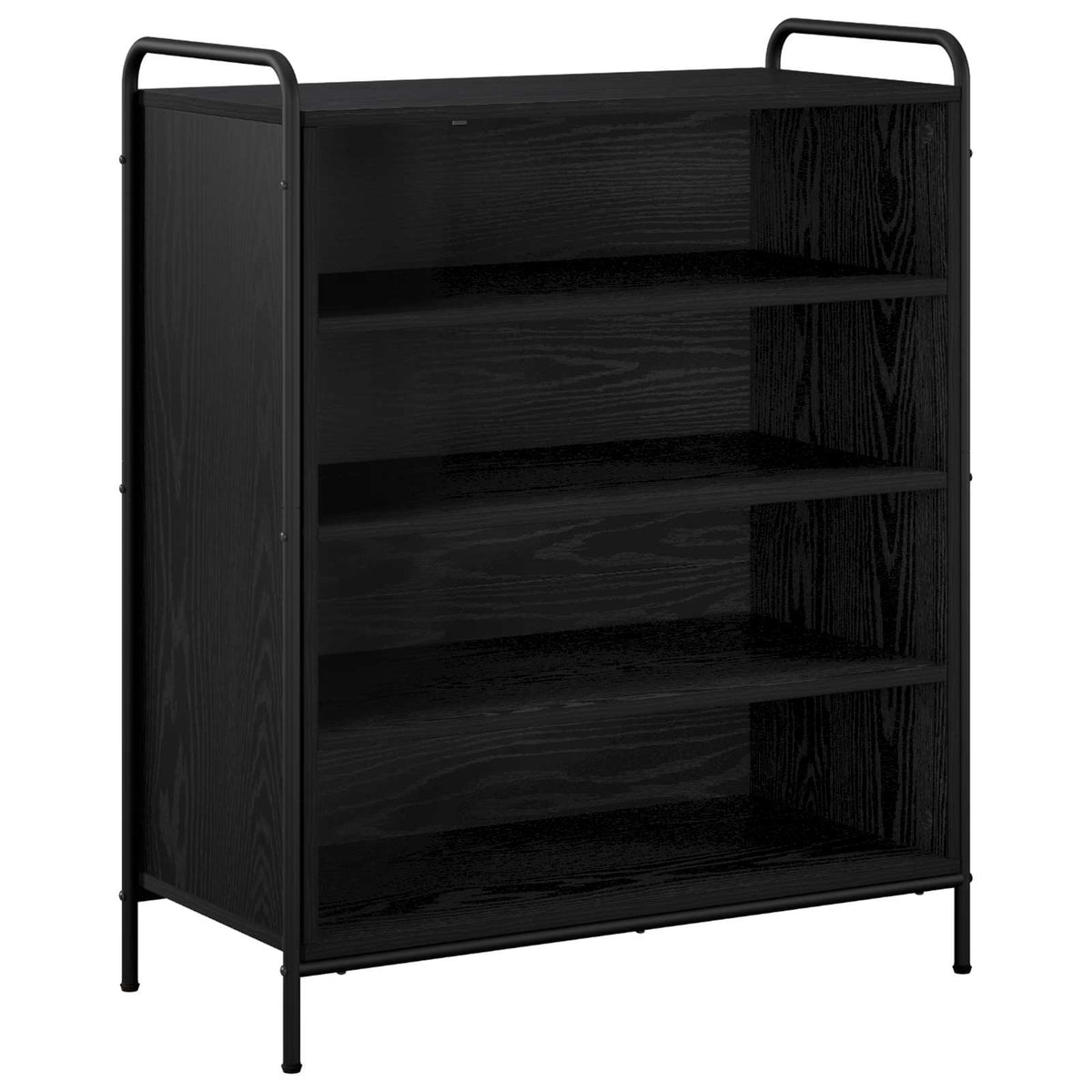 vidaXL Szafka na buty 76 x 36,5 x 93 cm Drewno inżynieryjne Czarny dąb