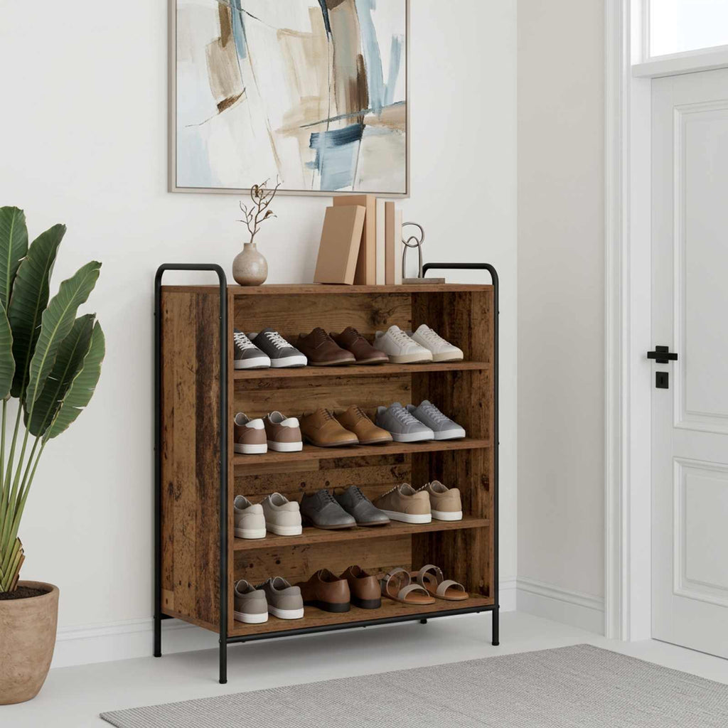 vidaXL Szafka na buty 76 x 36,5 x 93 cm Drewno inżynieryjne